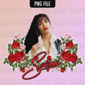 Selena Quintanilla png, Selena Roses Clip Art | Como la flor, tumbler wrap, rap tees, stickers, and more