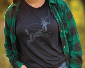 Respect The Locals Whitetail Buck Graphic T-shirt