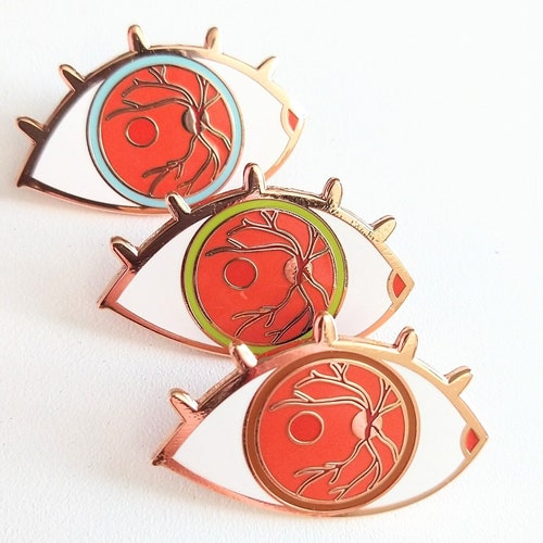 Gold Optometry Enamel Pin Optometrist Eye Doctor Graduation Etsy