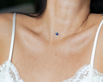 Glass evil eye necklace