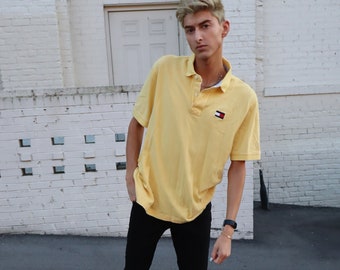 vintage Tommy Hilfiger large logo polo