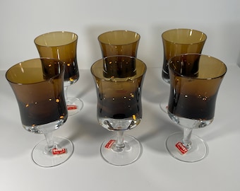 Denby vitvinsglas från 1970-talet (set om 6)