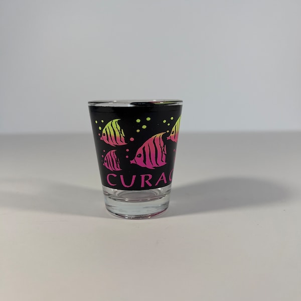 vintage Curacao shot glass
