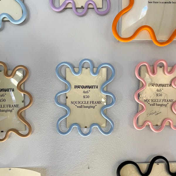 Squiggle Frame * WALL HANGING *