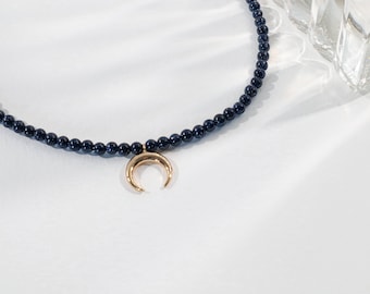 Navy Goldstone Collar
