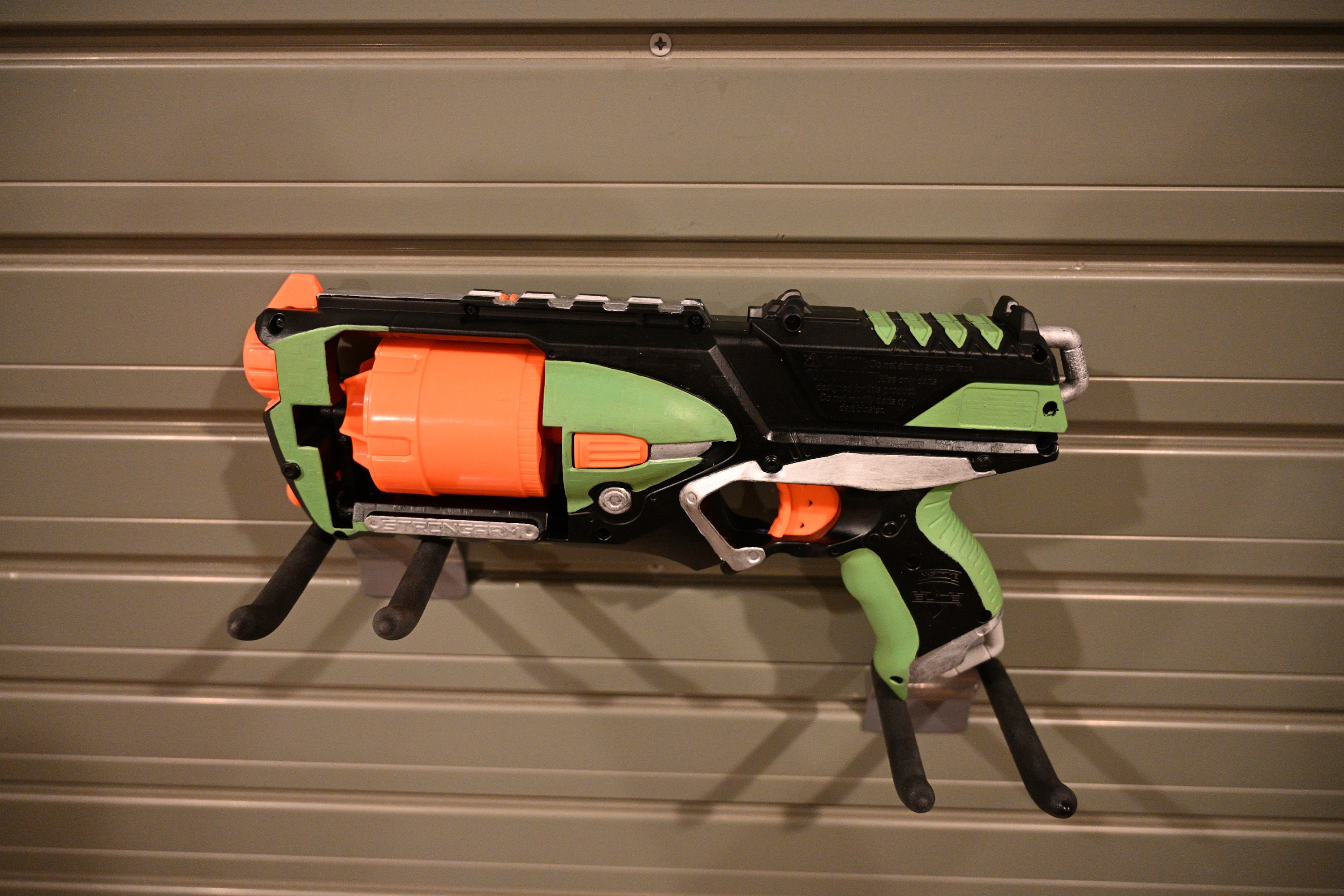 Nerf Strongarm With Exchangeable Barrels black Green and Etsy