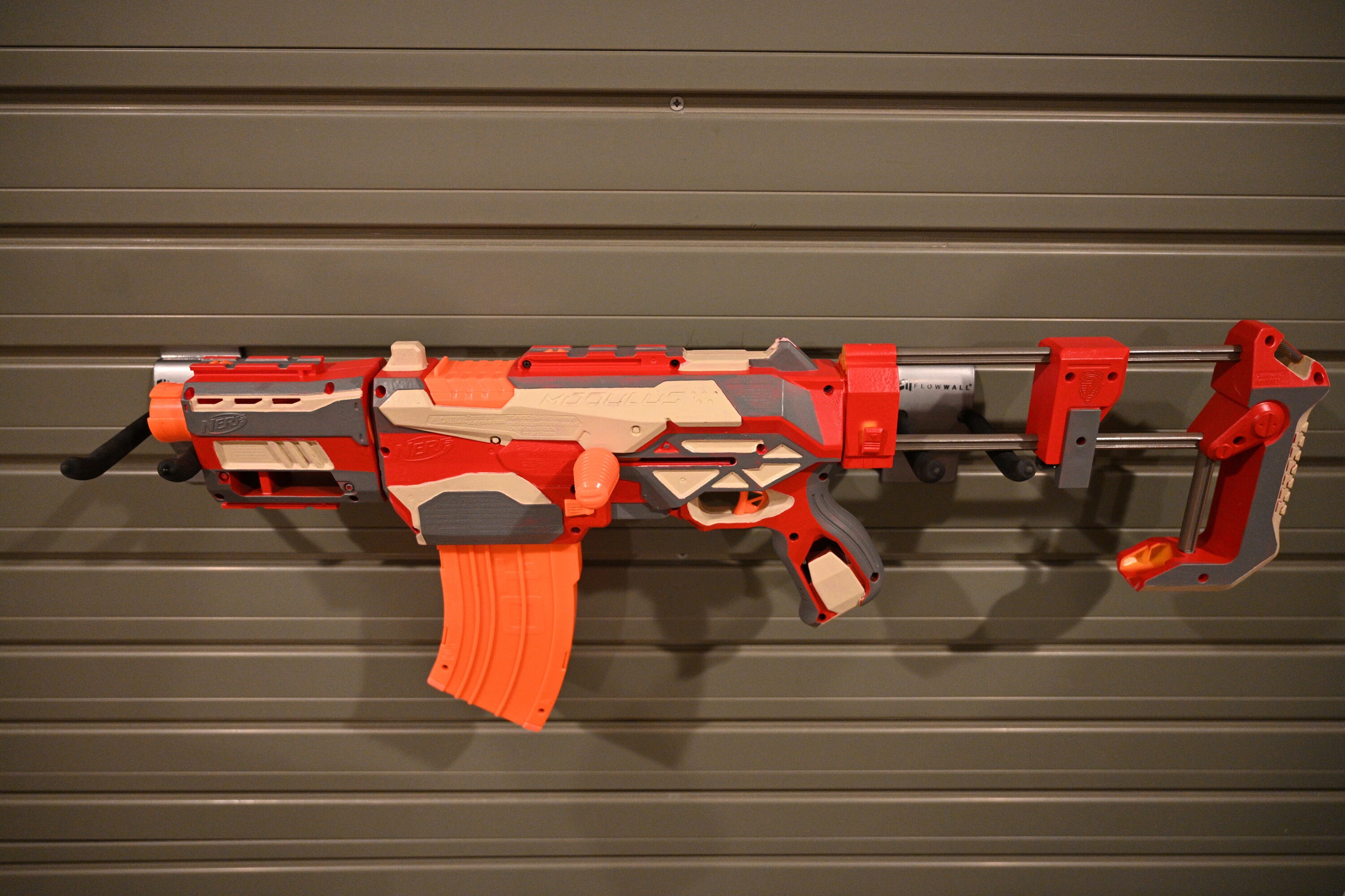 Modded Nerf TriStrike Pocket Sniper Red and Gray Etsy