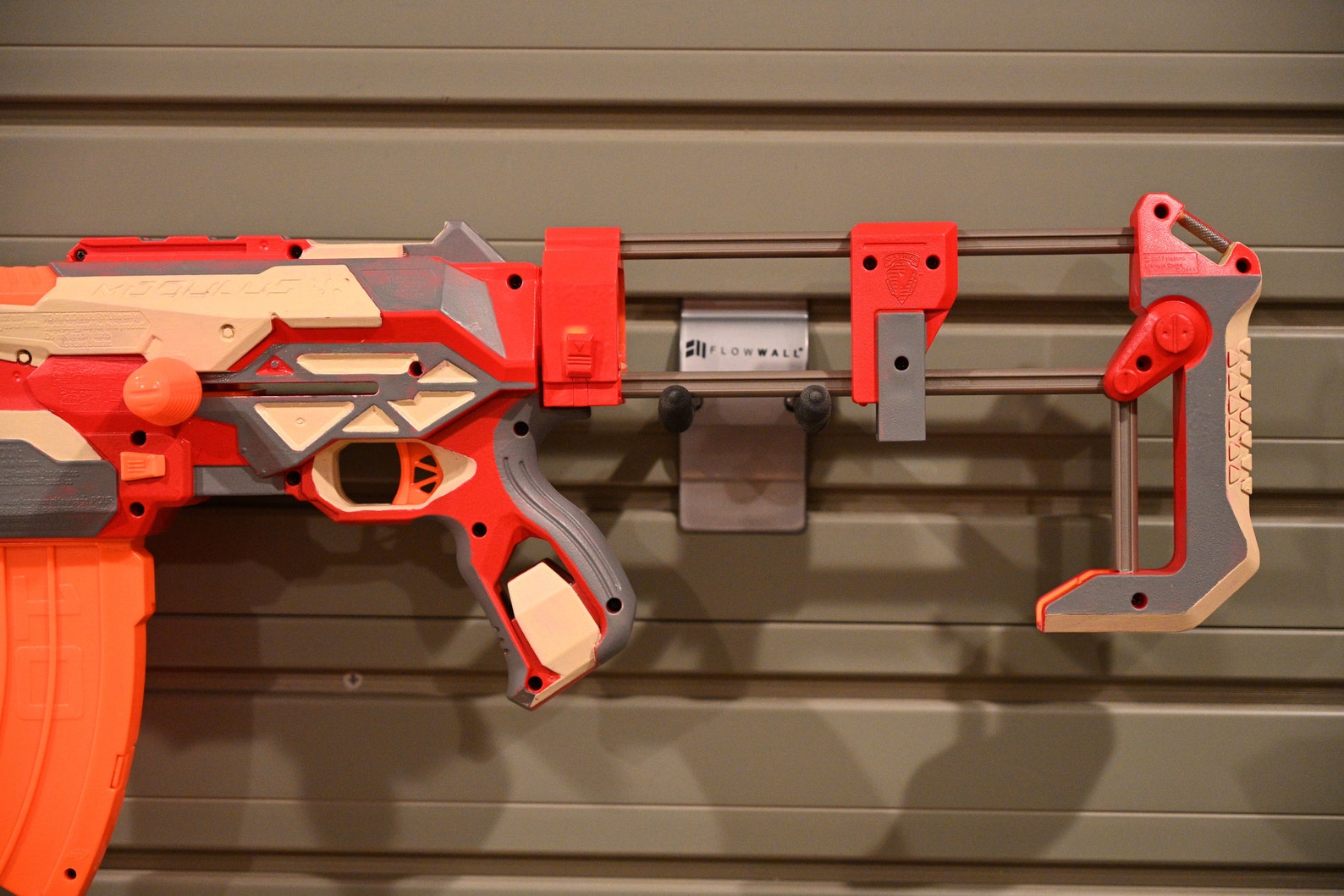 Modded Nerf TriStrike Pocket Sniper Red and Gray Etsy