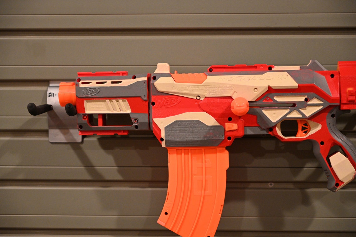 Modded Nerf TriStrike Pocket Sniper Red and Gray Etsy