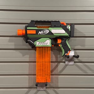 Nerf Rapidstrike Uzi (Black, Green, and Silver)