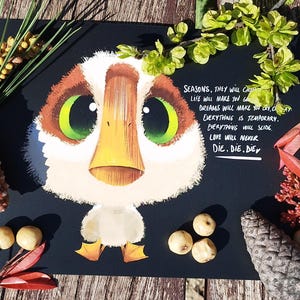 Picobrillo Brightbill Wild Robot Robot Salvaje Dreamworks | Cozy Decoration | Vintage and Kawaii | Cartoon | Imagine Dragons | Birds