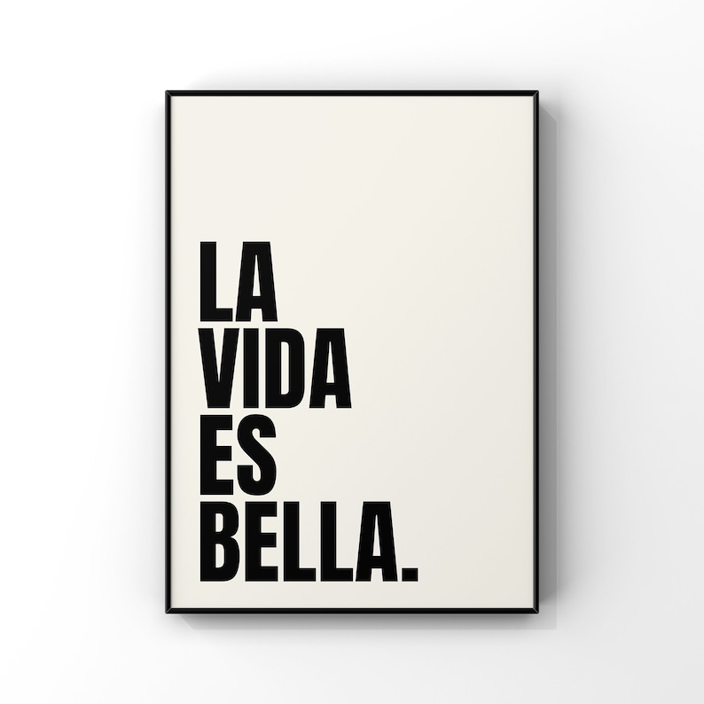La Vida Es Bella Digital Printable Instant Download Etsy la-vida-es-mejor-contigo-vector-de-dise-o-de-letras-png-la-vida-es