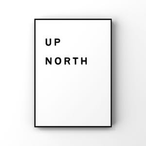 Up North - Imprimible digital - Descarga instantánea - Decoración - Norteño - Inglaterra