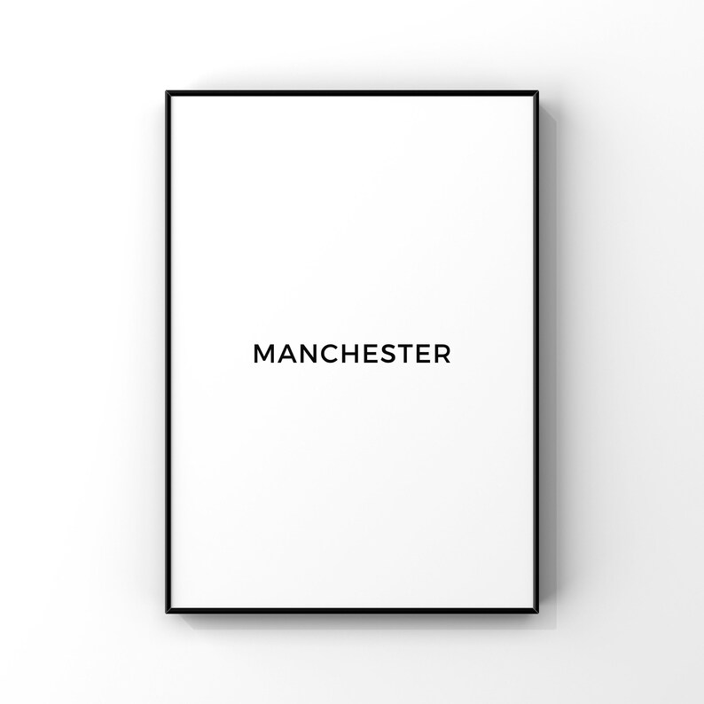 Manchester Digital Printable Instant Download Etsy