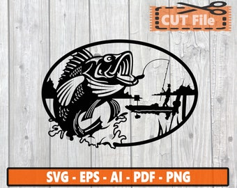 Download Large Mouth Bass Svg Etsy