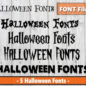 Halloween Fonts - Halloween Font Bundle - Scary Font Text - Halloween Alphabet - Halloween Downloads