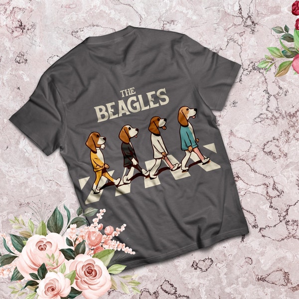 Beagles SVG & PNG - Beatles Style Dog Graphic - High-Quality Digital Download for Crafts, Prints, and Designs