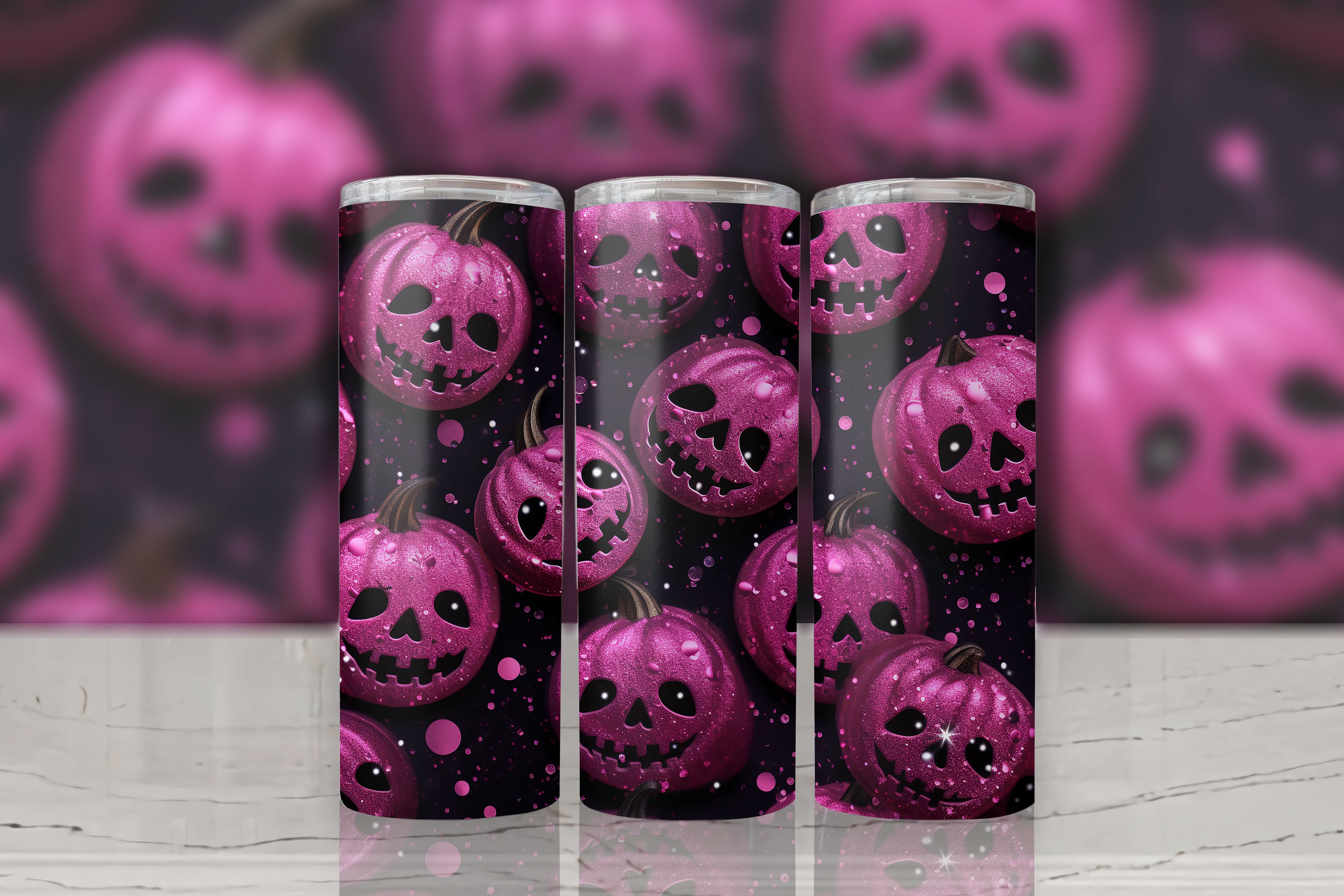 Pink Halloween 20oz Skinny Tumbler – Shanna Elizabeth Designs