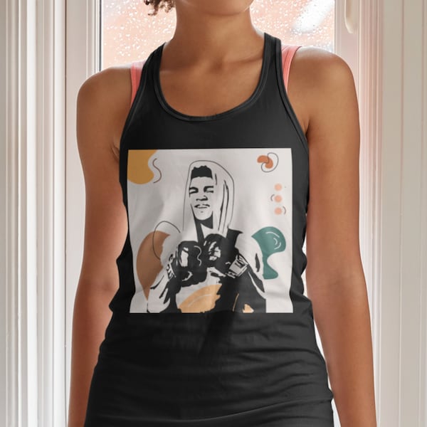 Muhammad Ali Unisex T Shirt, V Hals T shirt, Racerback Tank Top Voor Mannen en Vrouwen / Cassius Marcellus Clay Jr. Tshirt / Cassius Clay