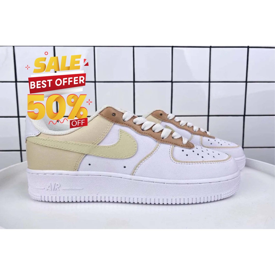 custom beige air force 1