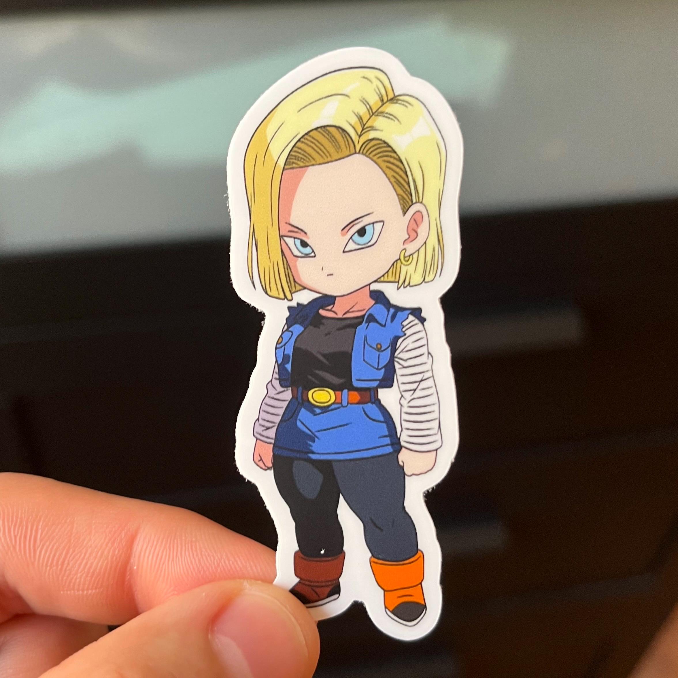 Chibi Android 18 Sticker V2.0 (dragonball Z) - Etsy