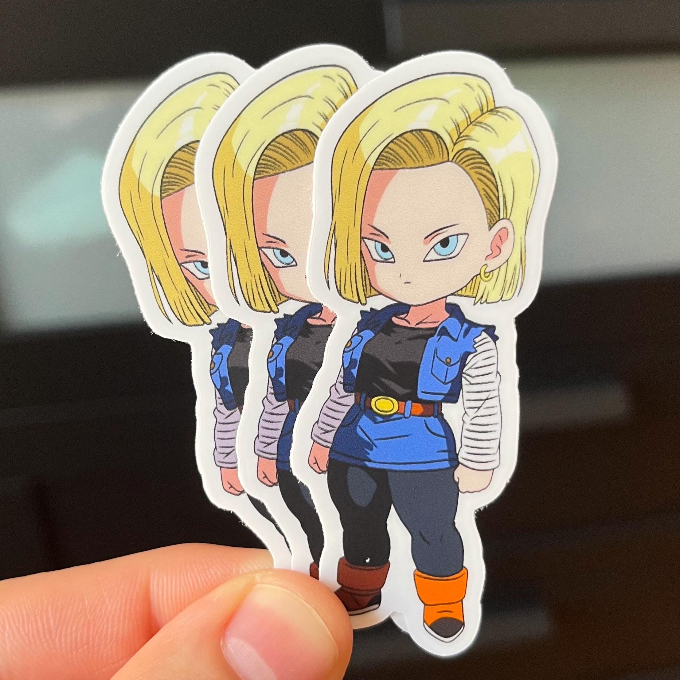 Chibi Android 18 Sticker V2.0 (dragonball Z) - Etsy