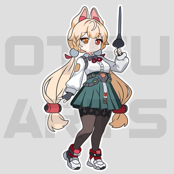 Alice Thymefield, Chibi Sticker, Zenless Zone Zero, Anime Fan Art