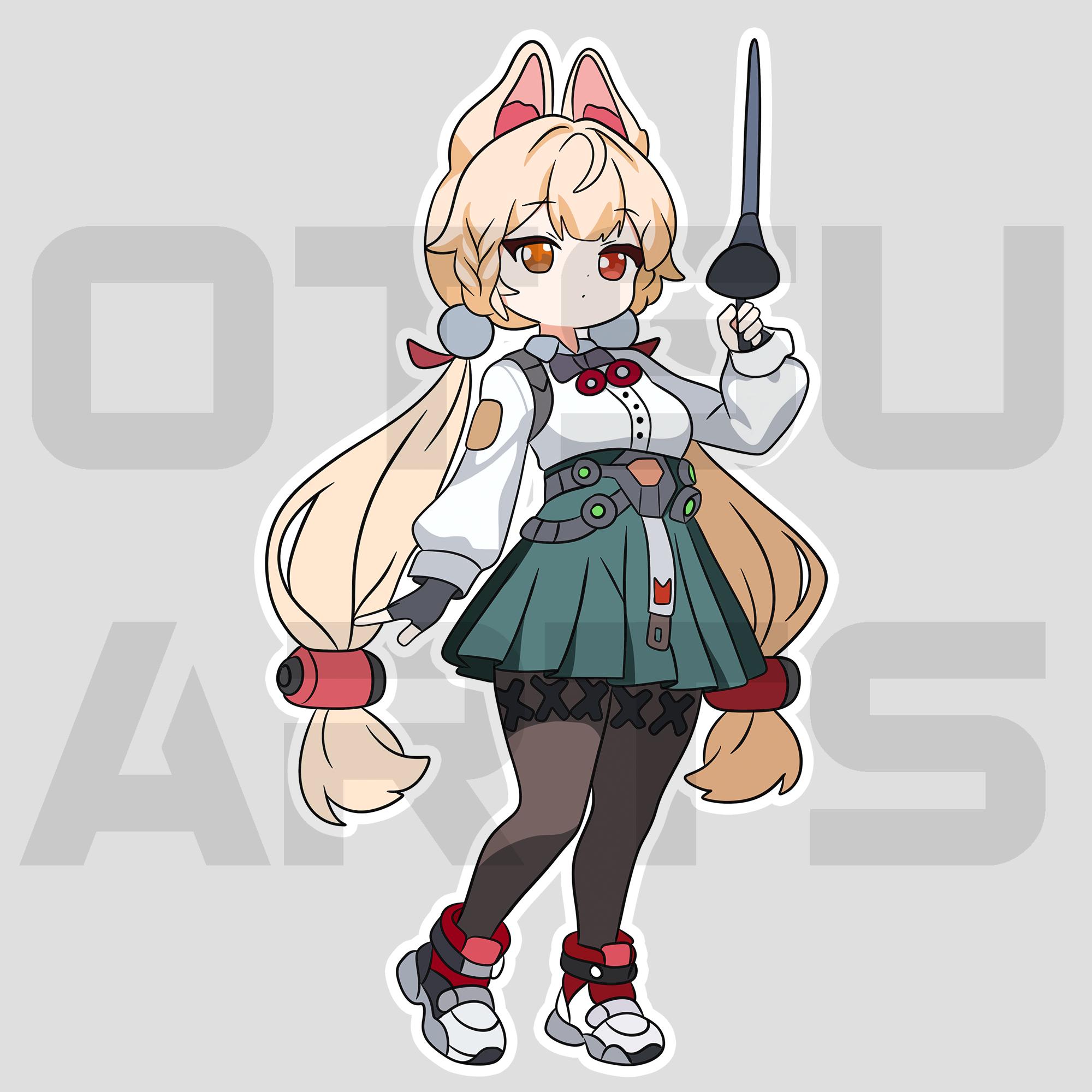 Alice Thymefield, Chibi Sticker, Zenless Zone Zero, Anime Fan Art