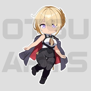 Evelyn, Chibi Sticker, Zenless Zone Zero, Anime Fan Art