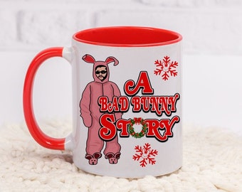 A Bad Bunny Story Mug, A Christmas Story, Benito Coffee Mug, Bad Bunny Accessories, Holiday Christmas Mug, Un Verano Sin Ti