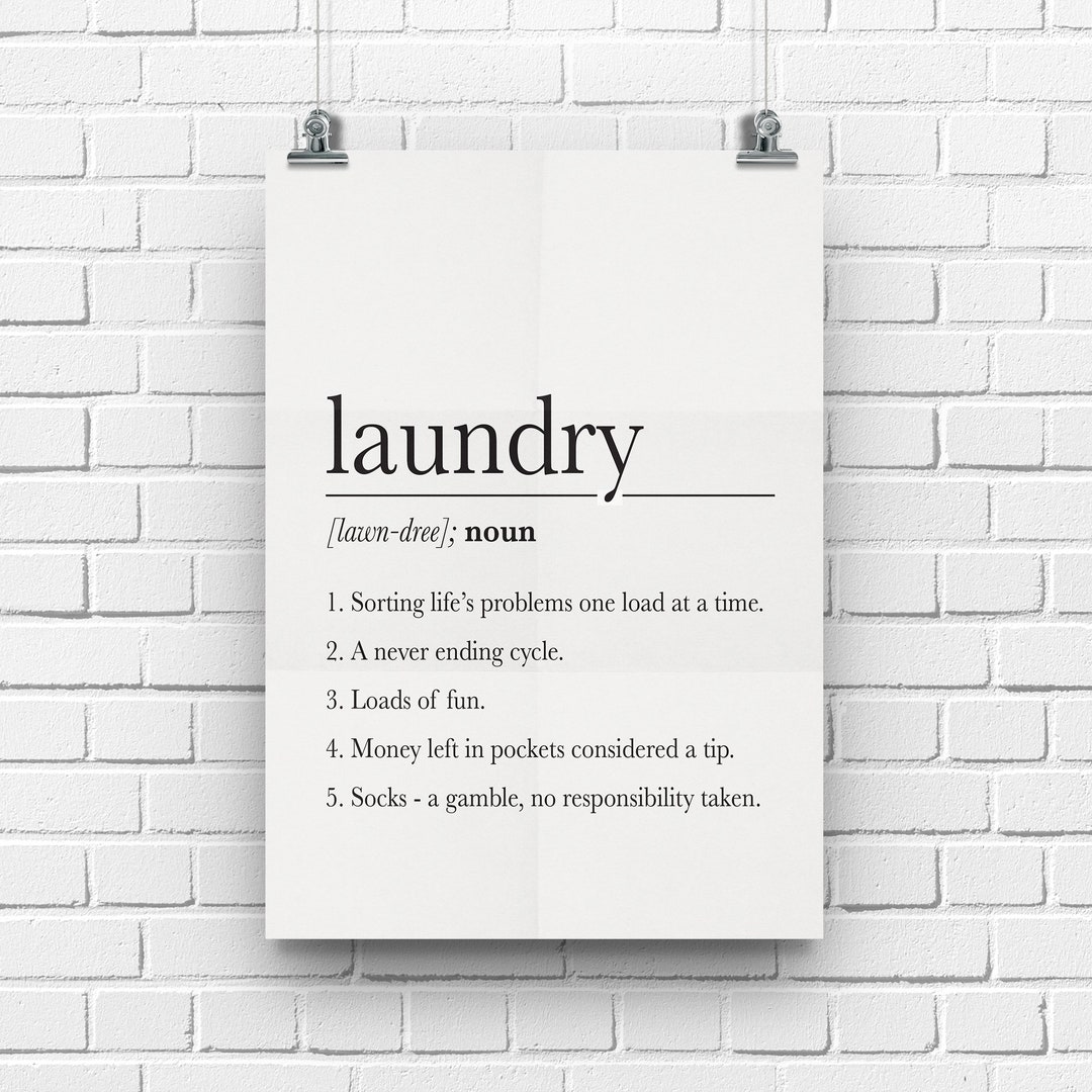 Laundry Room Sign Laundry Print Vertical Laundry Room Signs Etsy