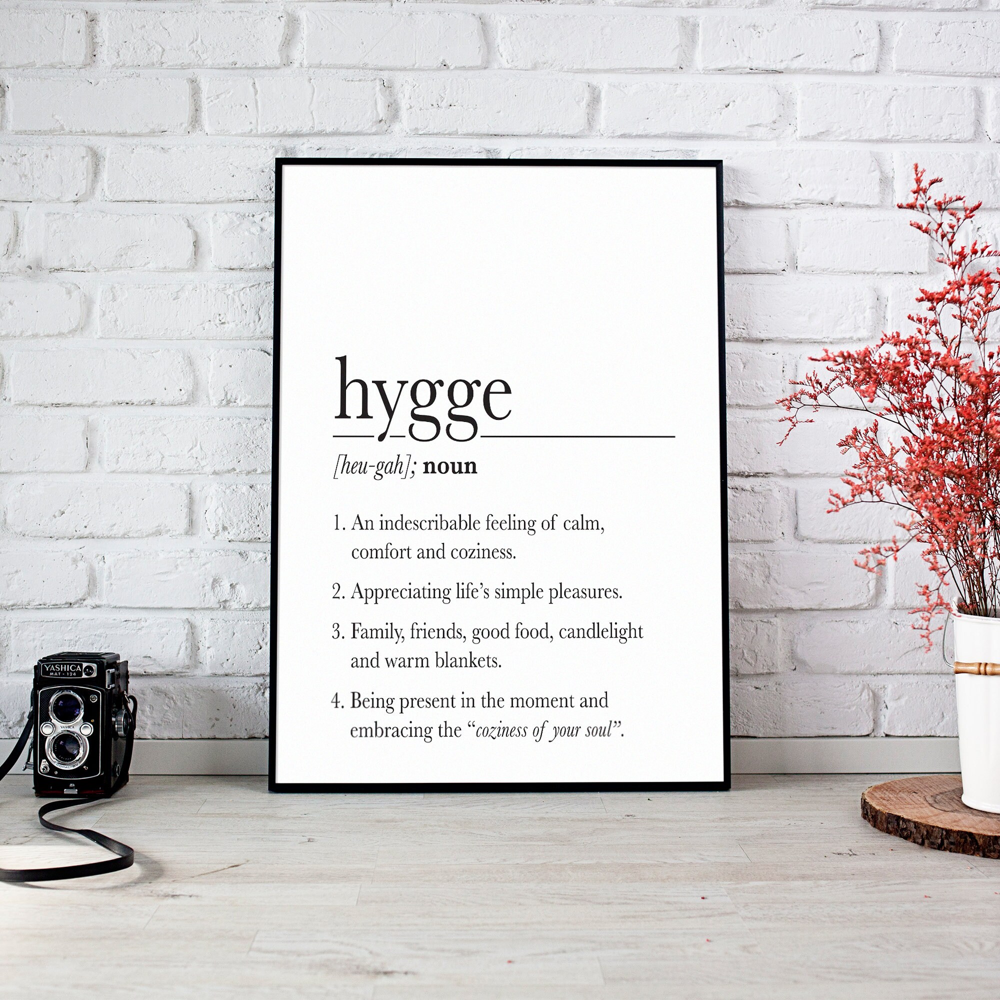 Hygge Poster Hygge Christmas Gift Hygge Definition Scandi Etsy