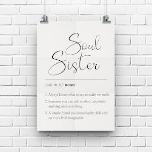 Soul Sister Gift, Bestie Gift, Best Friend Gifts, Best Friend Birthday Gift, Soulsister Gift, Female Friend Gift, Bonus Sister Gifts