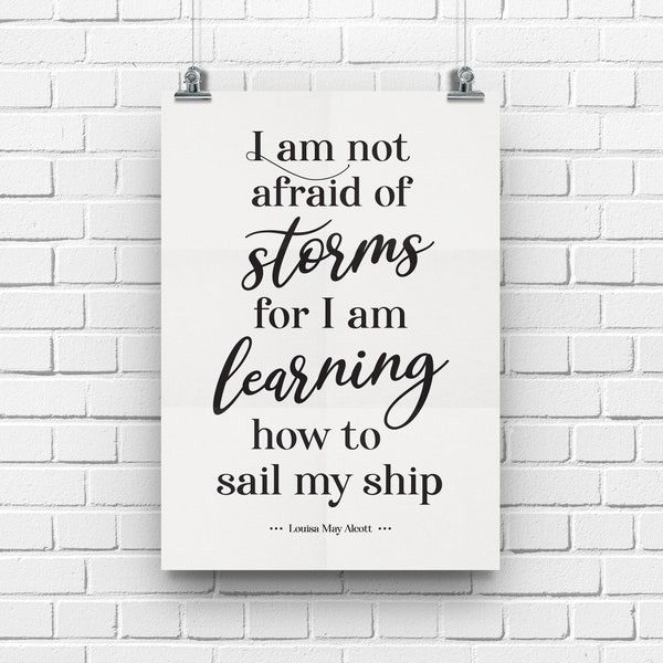 Not Afraid of Storms - Etsy