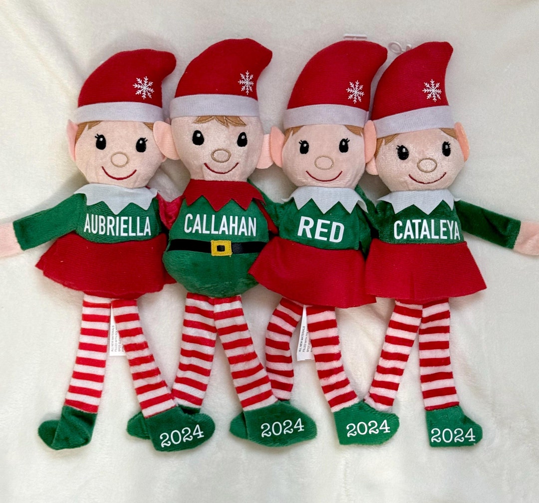 Personalized Christmas Elf Plush: Custom Name Stocking Stuffer - Etsy