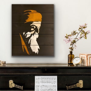 Canvas Print* 16”x24”” - Guru Nanak Dev - Sikh art original- waheguru art