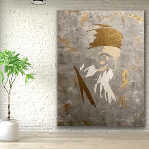 Custom Art - Guru Nanak Dev Ji - Sikh art - large painting - guru Nanak art - Waheguru- Diwali art image 4