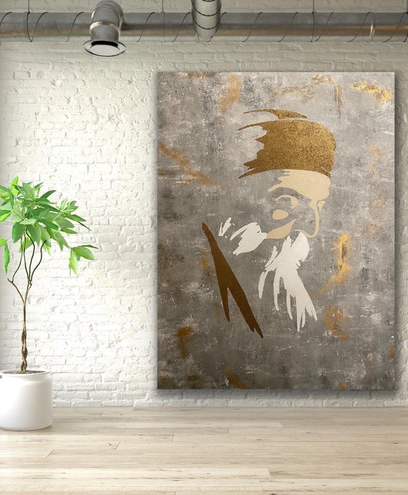 Custom Art - Guru Nanak Dev Ji - Sikh art - large painting - guru Nanak art - Waheguru- Diwali art image 4