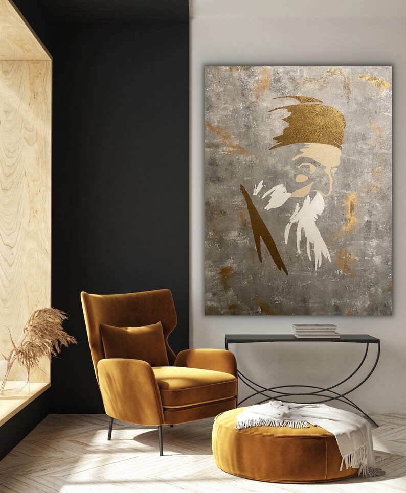 Custom Art - Guru Nanak Dev Ji - Sikh art - large painting - guru Nanak art - Waheguru- Diwali art image 2