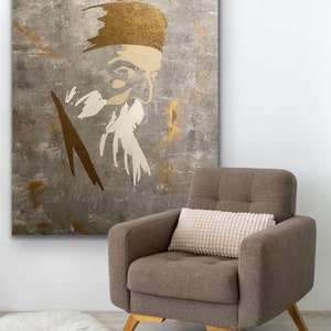 Custom Art - Guru Nanak Dev Ji - Sikh art - large painting - guru Nanak art - Waheguru- Diwali art