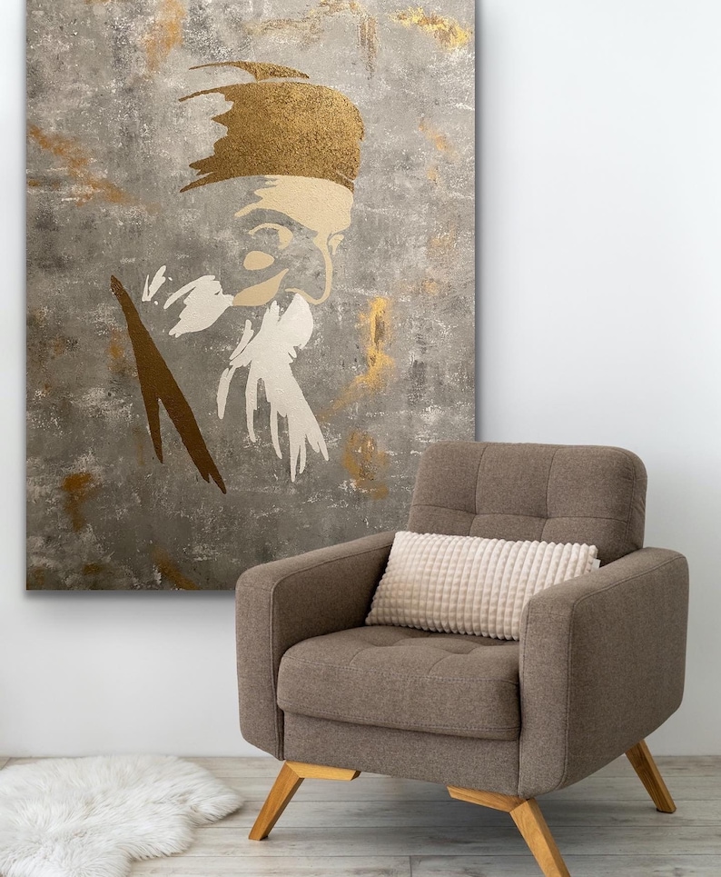 Custom Art - Guru Nanak Dev Ji - Sikh art - large painting - guru Nanak art - Waheguru- Diwali art image 1