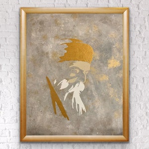 Guru Nanak Dev Ji Art- Guru Nanak abstract art - Sikh art - spiritual Sikh art - gurudwara art- diwali gift