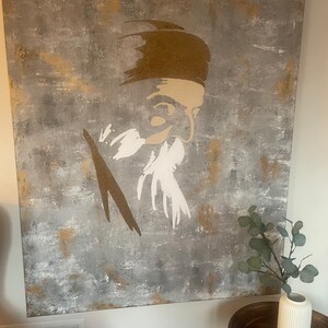 Custom Art - Guru Nanak Dev Ji - Sikh art - large painting - guru Nanak art - Waheguru- Diwali art image 5