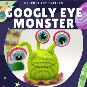 Amigurumi pattern monster / English tutorial crochet toys / Crochet pattern monster plushie