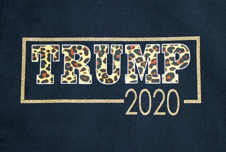 Glam President Trump Leopard Tee Donald Trump KAG MAGA Presidential debate Trump Girl Election shirt Donald Trump 2020 Trump 2020
