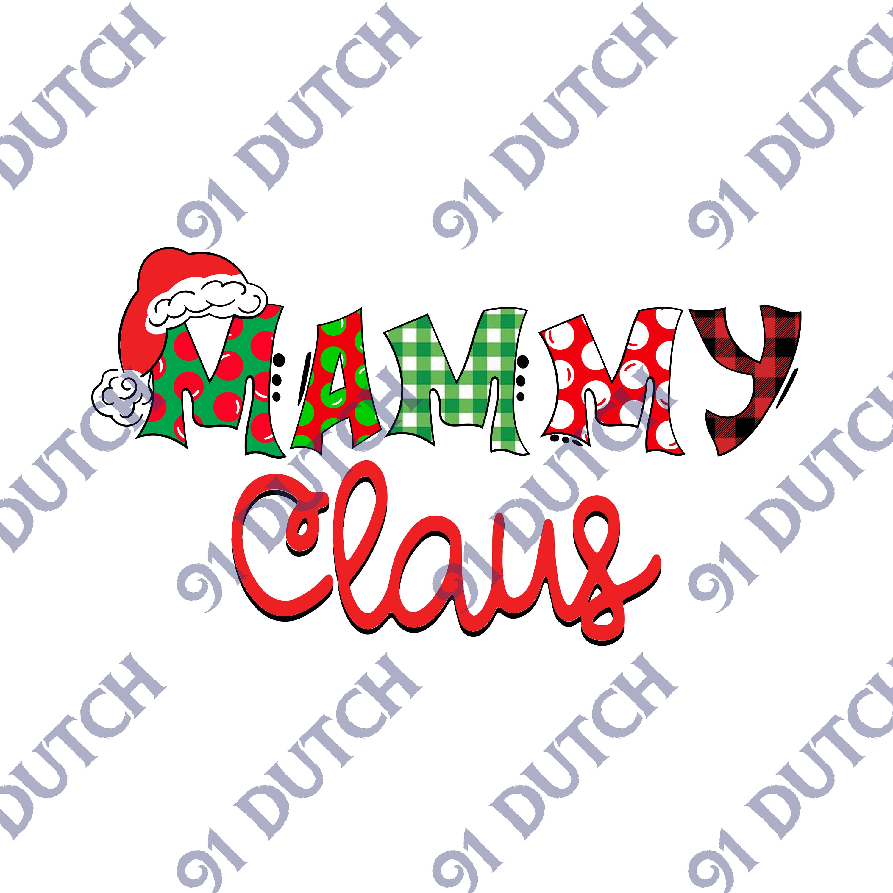 Mammy Claus, Christmas Graphic, Christmas Image, Holiday Graphic, Merry Christmas, Santa Hat Image, XMas Clip Art, Happy Holidays, SVG, PNG