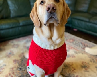 Crochet Large Dog Sweater Pattern