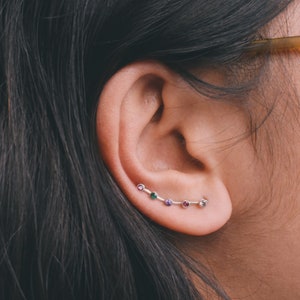 The Red Queen Small Ear Climber | Mare Barrow Earrings | Bookish Jewelry | Bookish Earrings | Bookish Gifts | Ear Climber
