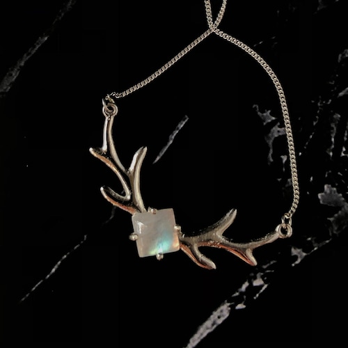 Stag Sterling Silver Necklace Shadow and Bone Amplifier Etsy