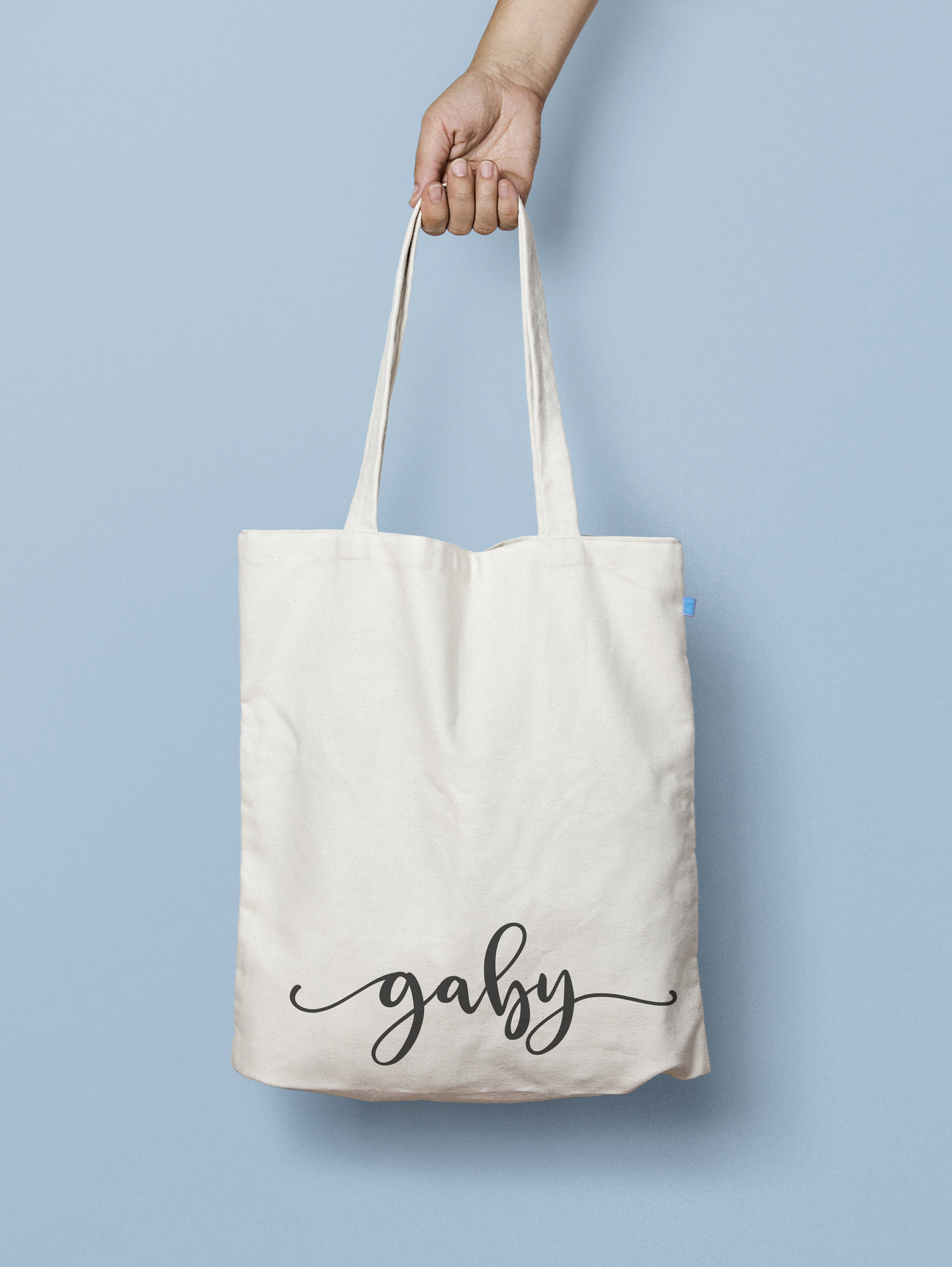Personalized Tote Bag Custom Name Tote Bag Name Canvas Etsy